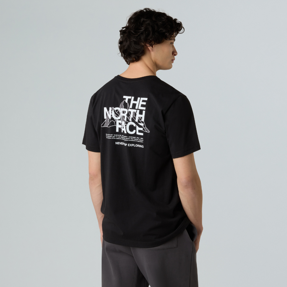 THE NOTRH FACE】 W'S LETTERING S/S R/TEE‐BLACK Men's T THE NOTRH FACE】 W'S LETTERING S/S R/TEE‐BLACK Men's T